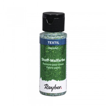 Barva na textil Rayher 59ml - glitrová - orientální zelená
